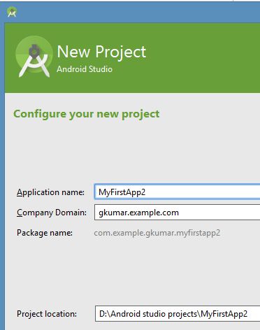 configuration of app